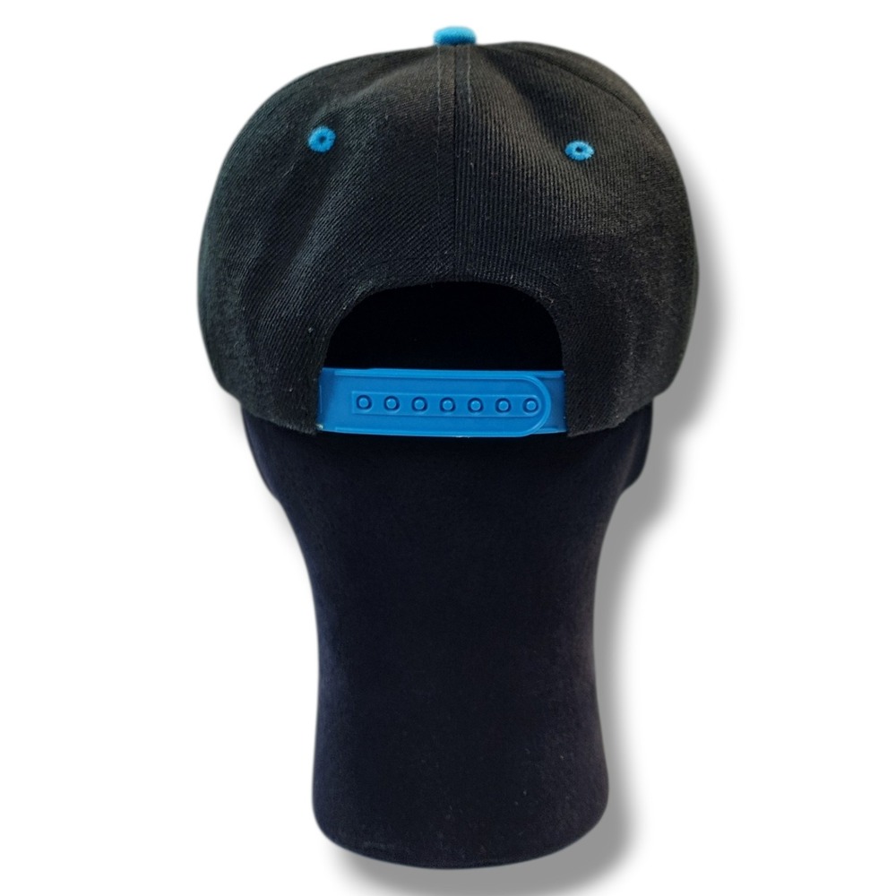Mei Yu Gao DALLAS Embroidered Hat Ball Cap Snap Back Black/Blue NEW - Picture 4 of 9